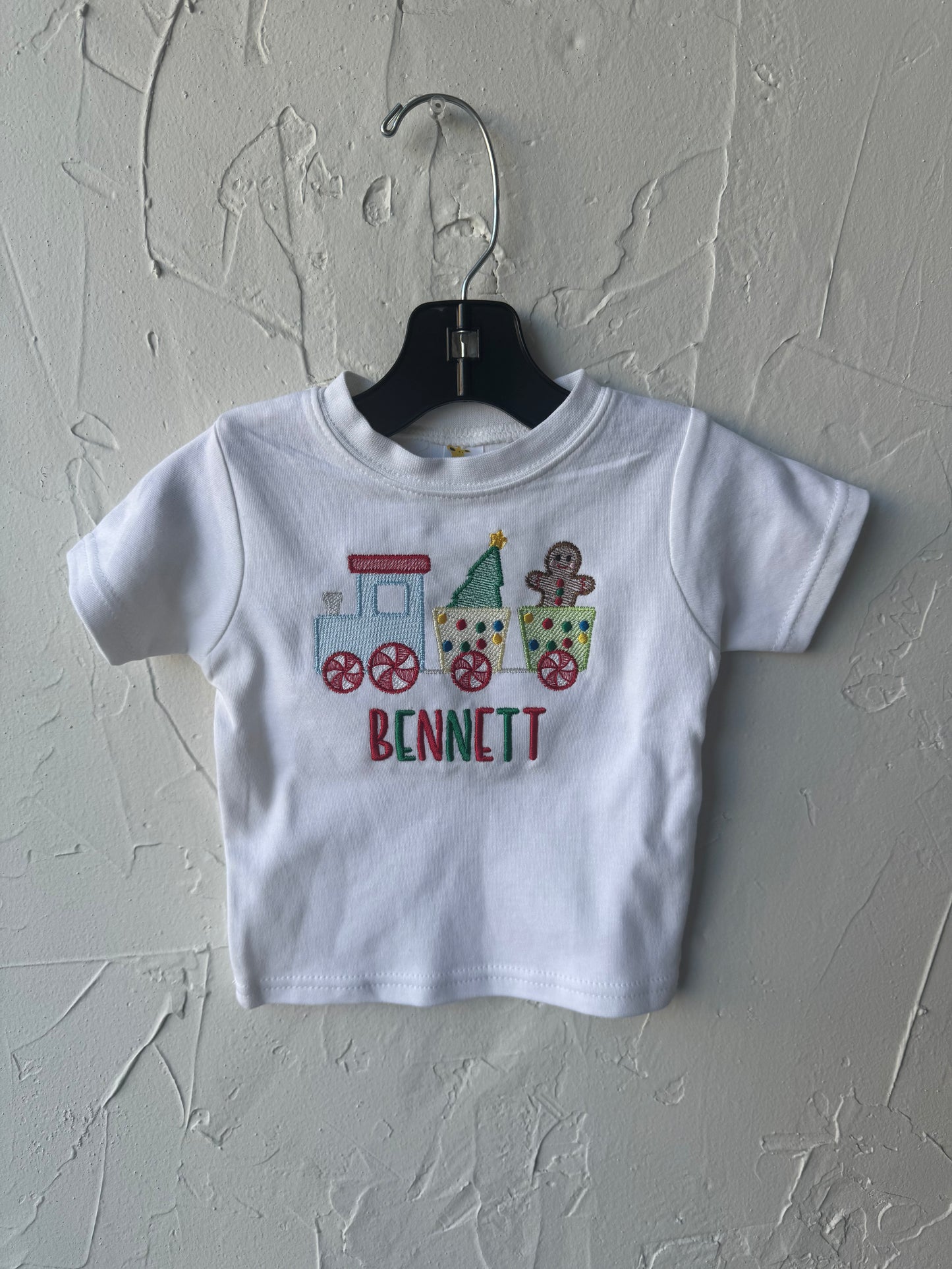 Gingerbread Train Embroidery