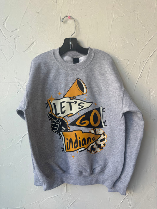 Let's Go Indians Pennant