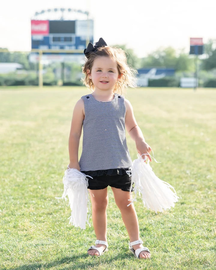 Let's Cheer! Swing Back Bloomer Set- Black