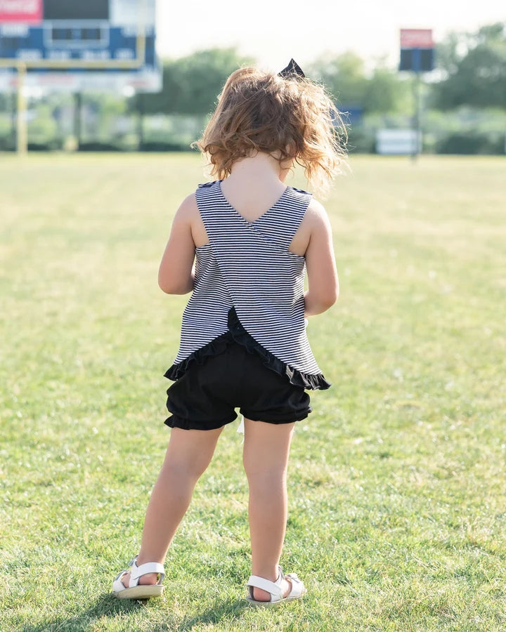 Let's Cheer! Swing Back Bloomer Set- Black