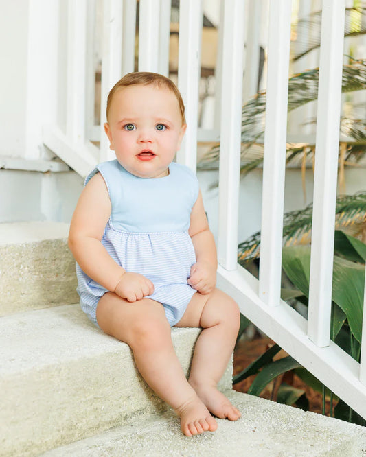 Beau Bubble- Light Blue and Blue Stripes
