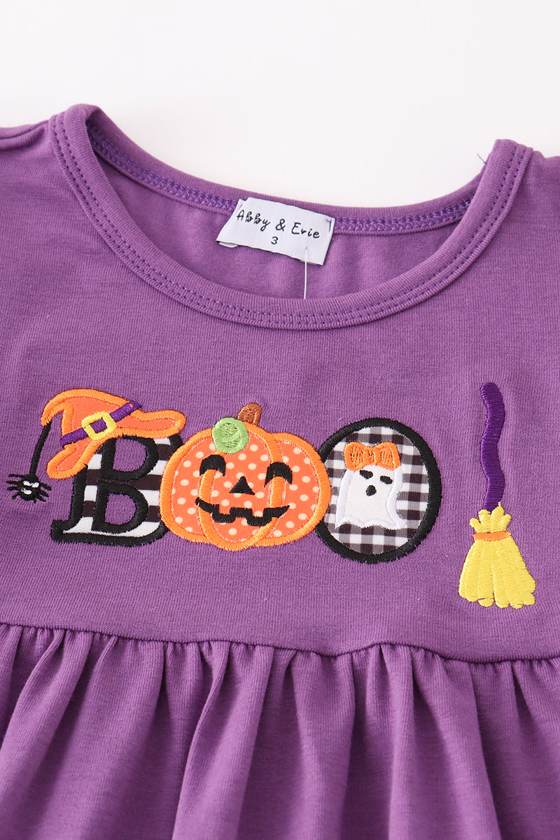 Halloween Pumpkin Ghost Girl Pants Set