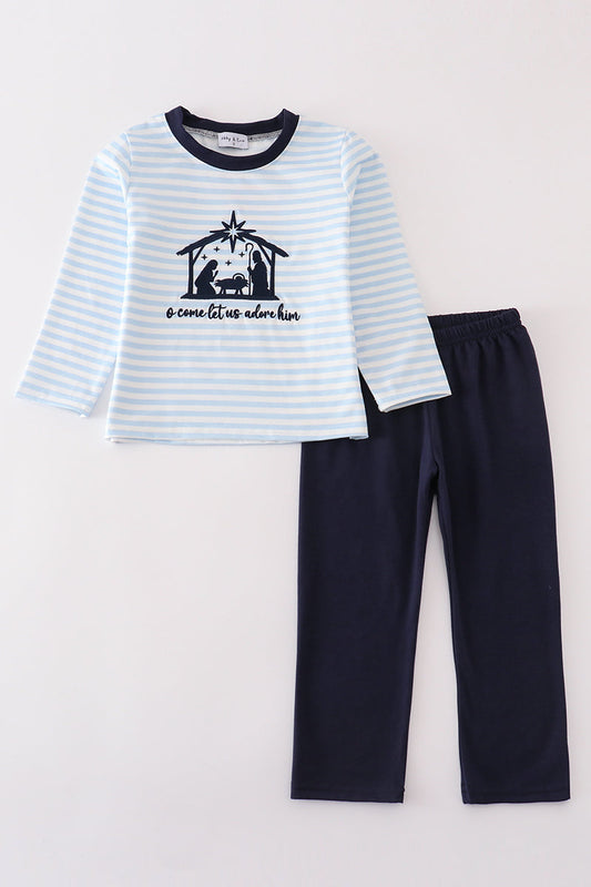 Navy Nativity Boy Set