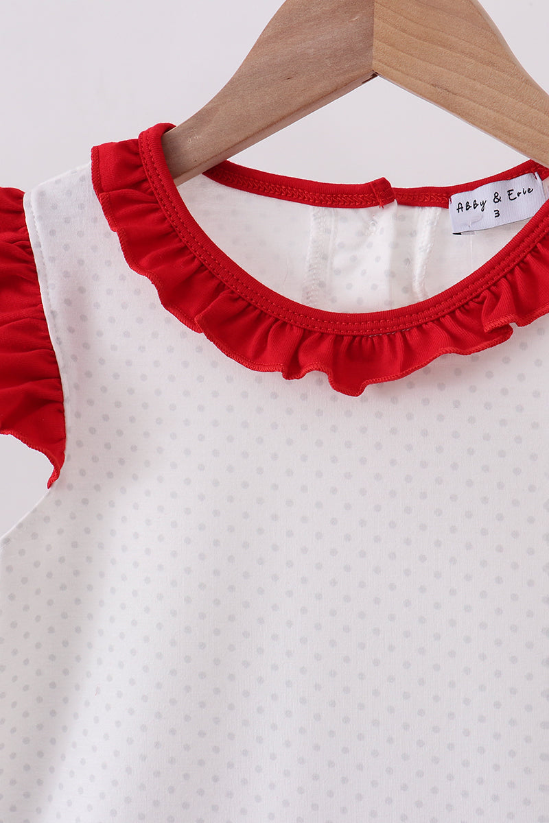 Red Star Ruffle Dress