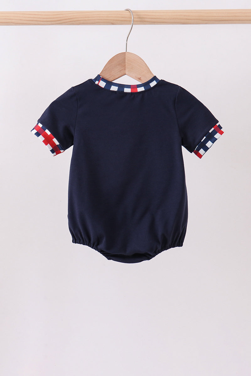 Navy Flag Gingham Bubble