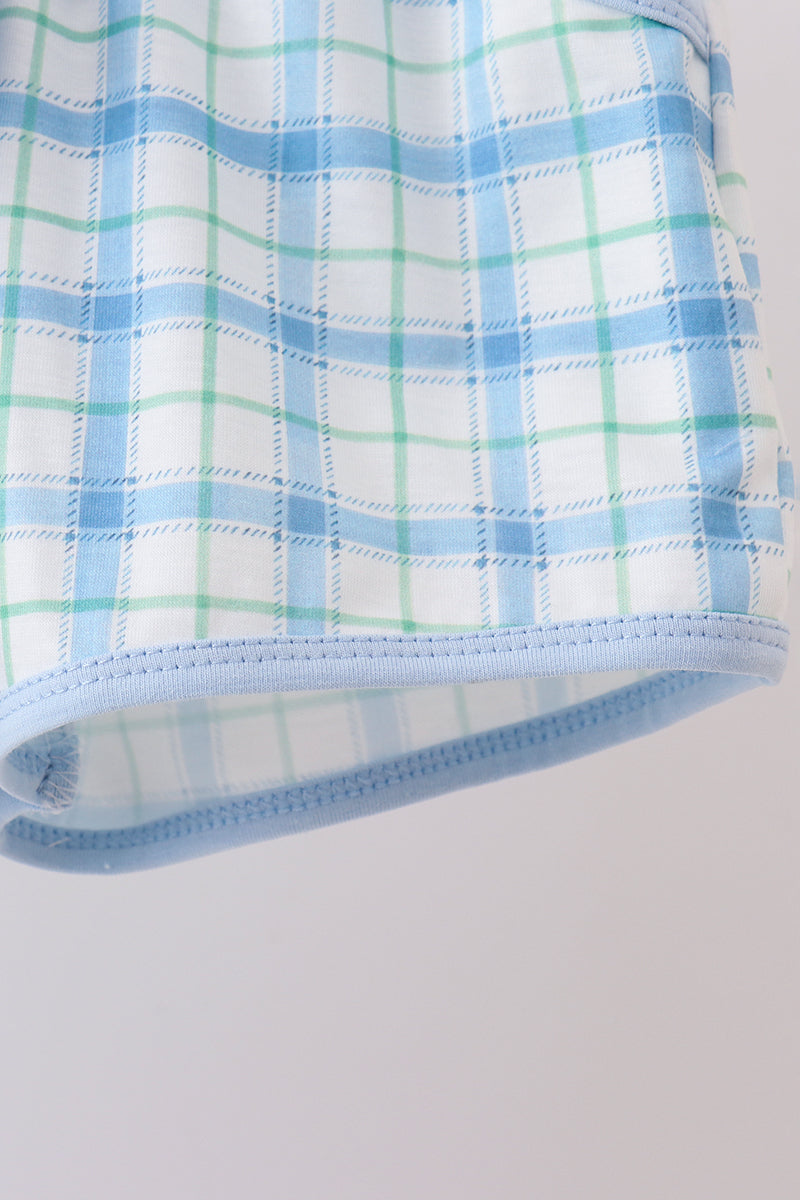 Birthday Boy Plaid Short Set