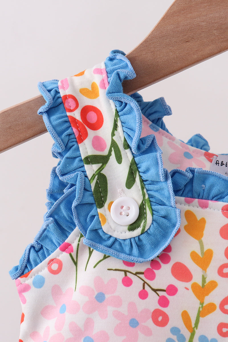 Summer Floral Ruffle Bubble