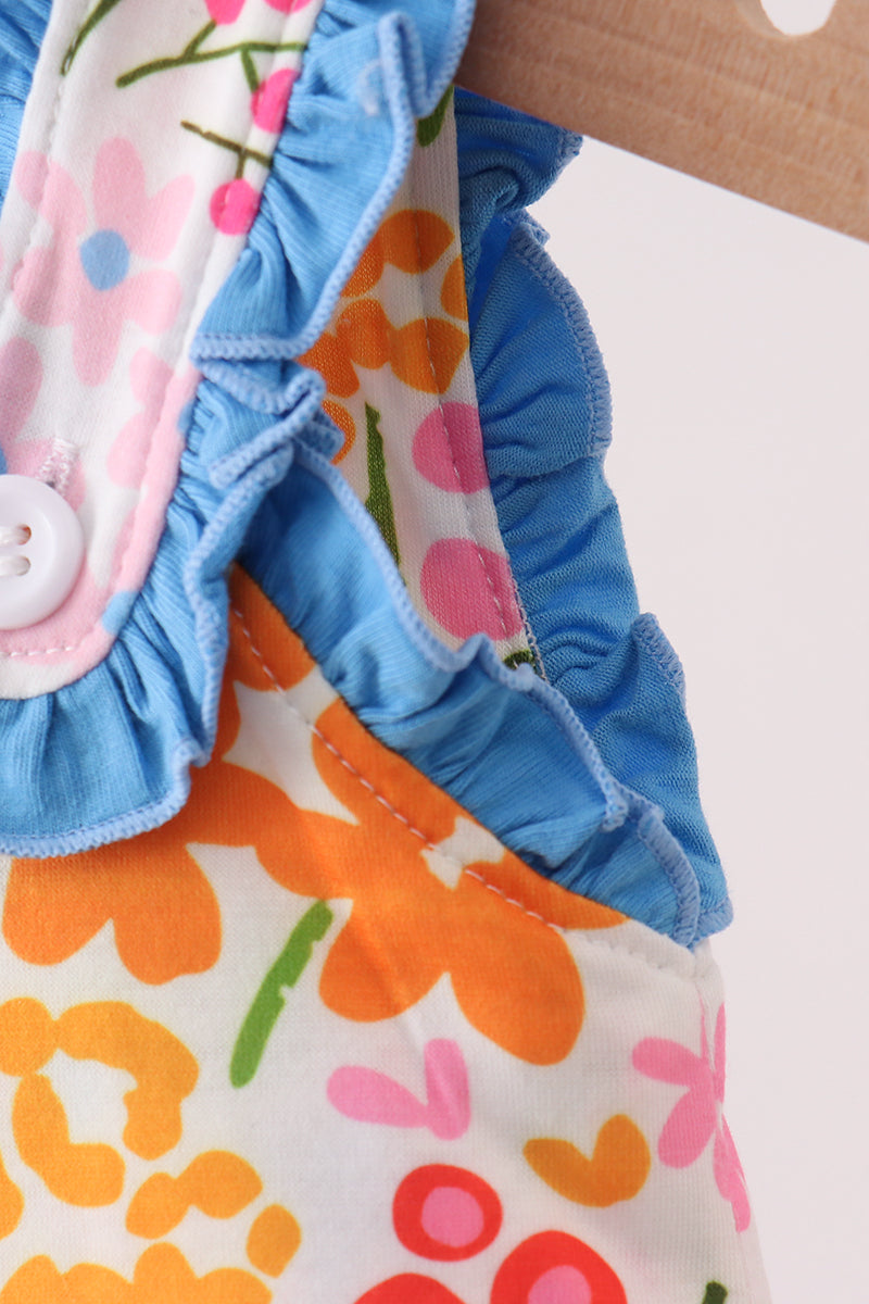 Summer Floral Ruffle Bubble