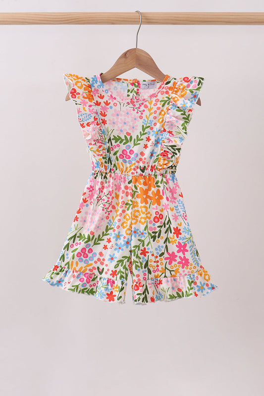 Summer Floral Ruffle Jumpsuit