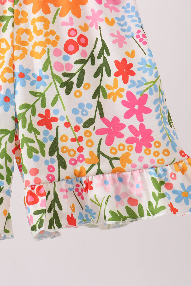 Summer Floral Ruffle Jumpsuit