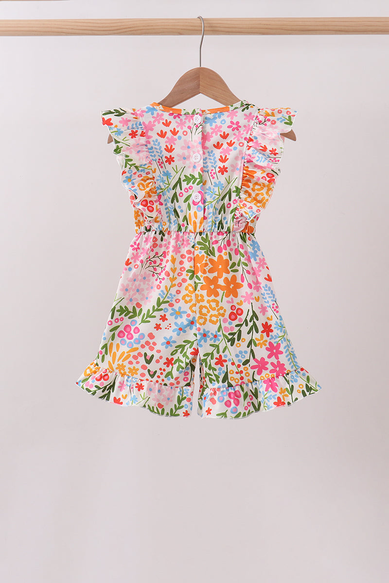Summer Floral Ruffle Jumpsuit