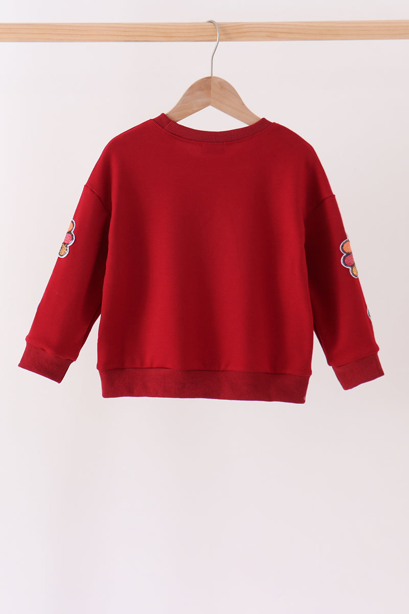 Rust Turkey Sequin Top