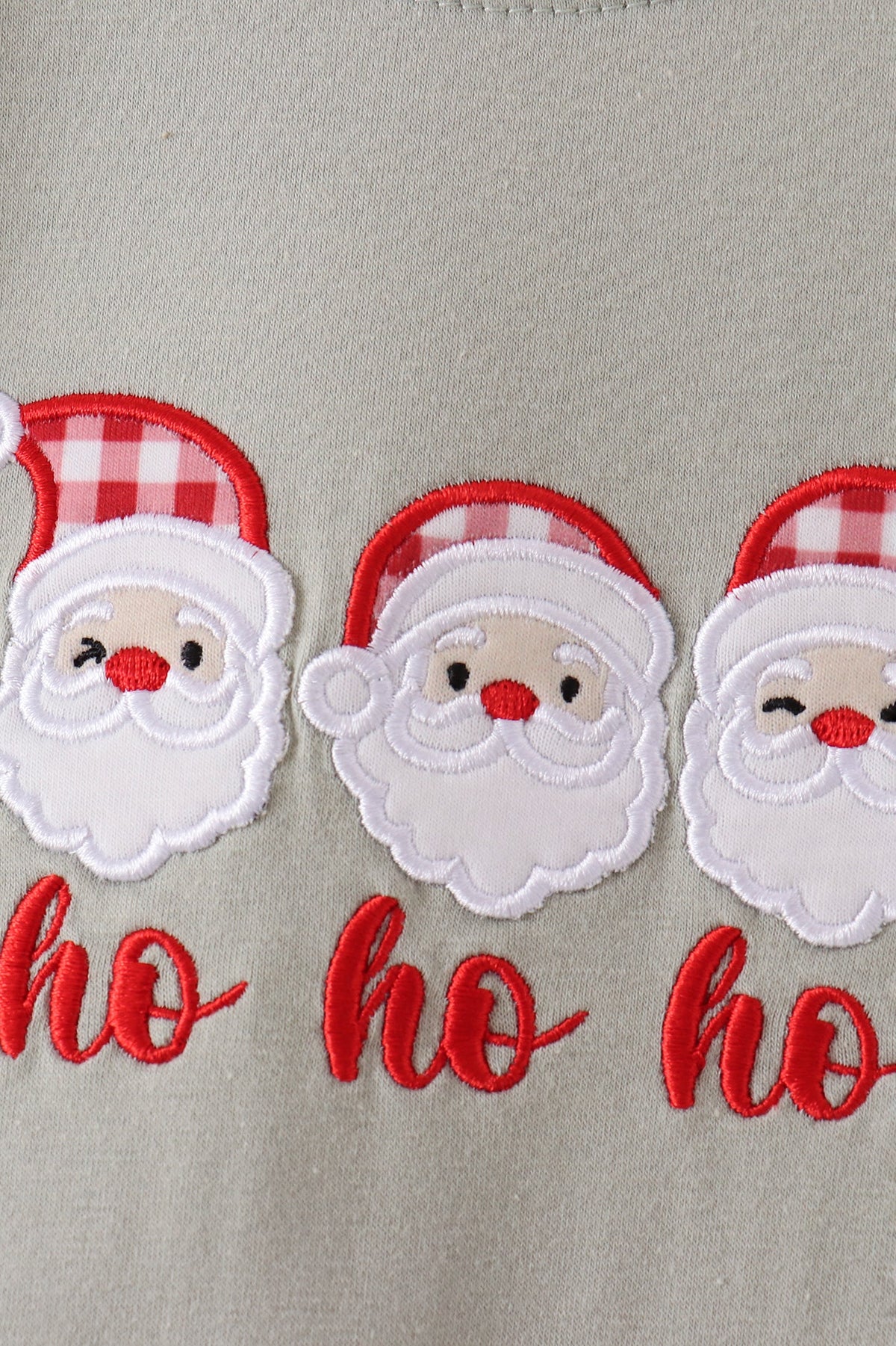 Santa Gingham Romper