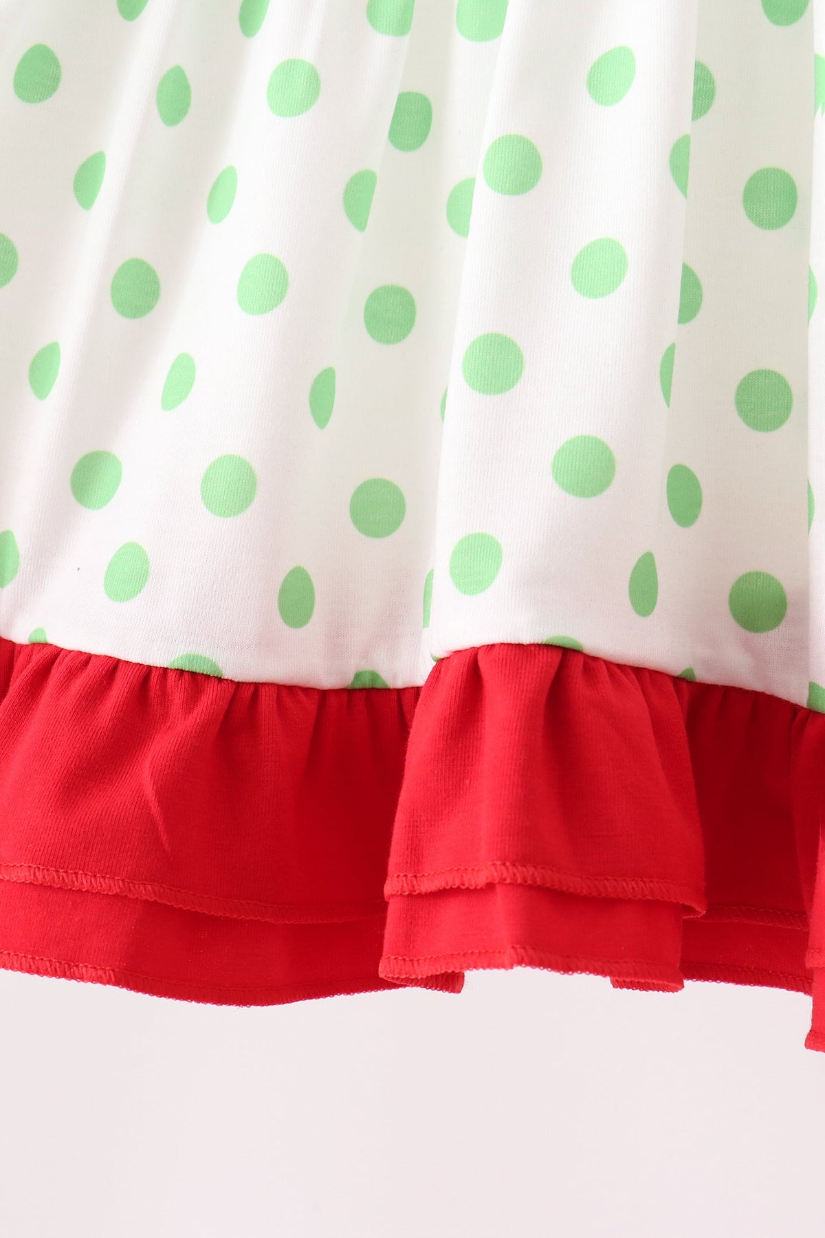 Green Dot Grinch Ruffle Pants Set