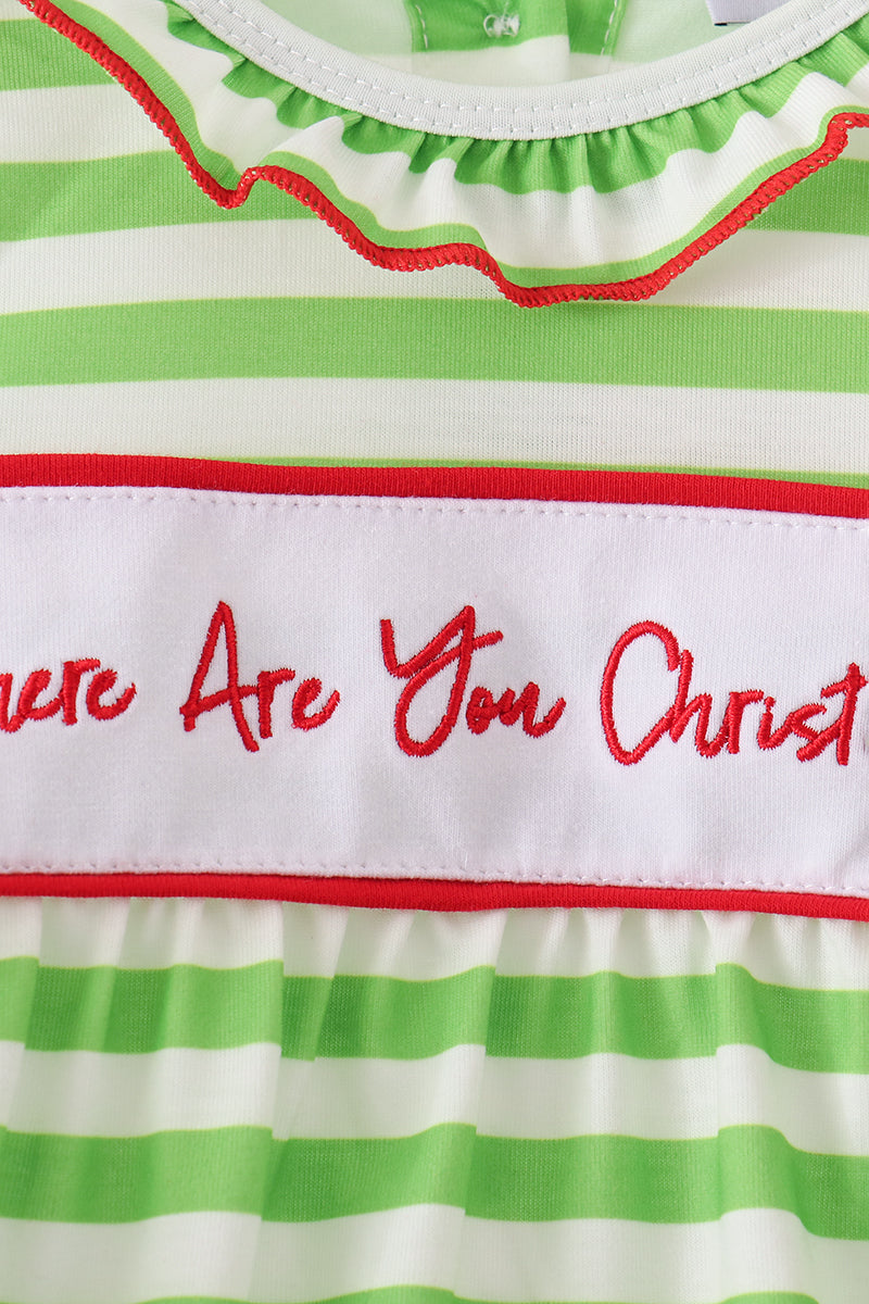 Green Stripe Grinch Bubble