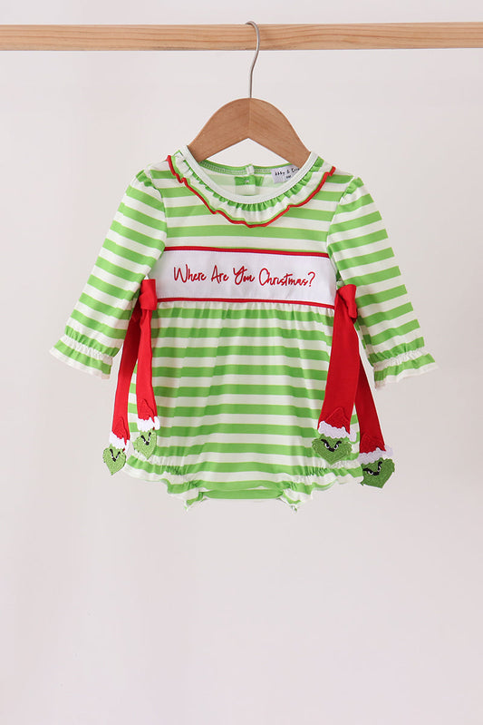 Green Stripe Grinch Bubble