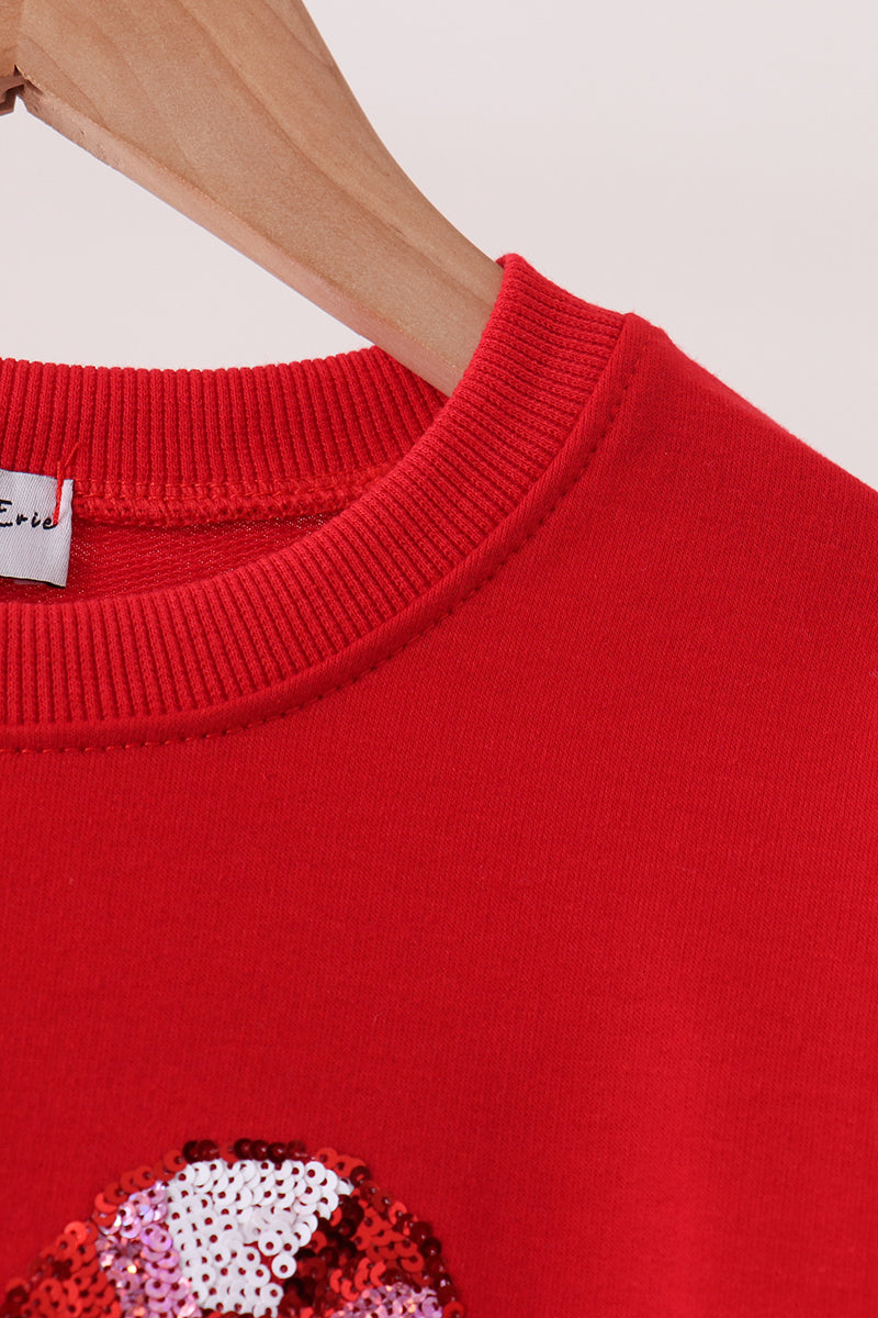 Candy Cane Sequin Sweatshirt