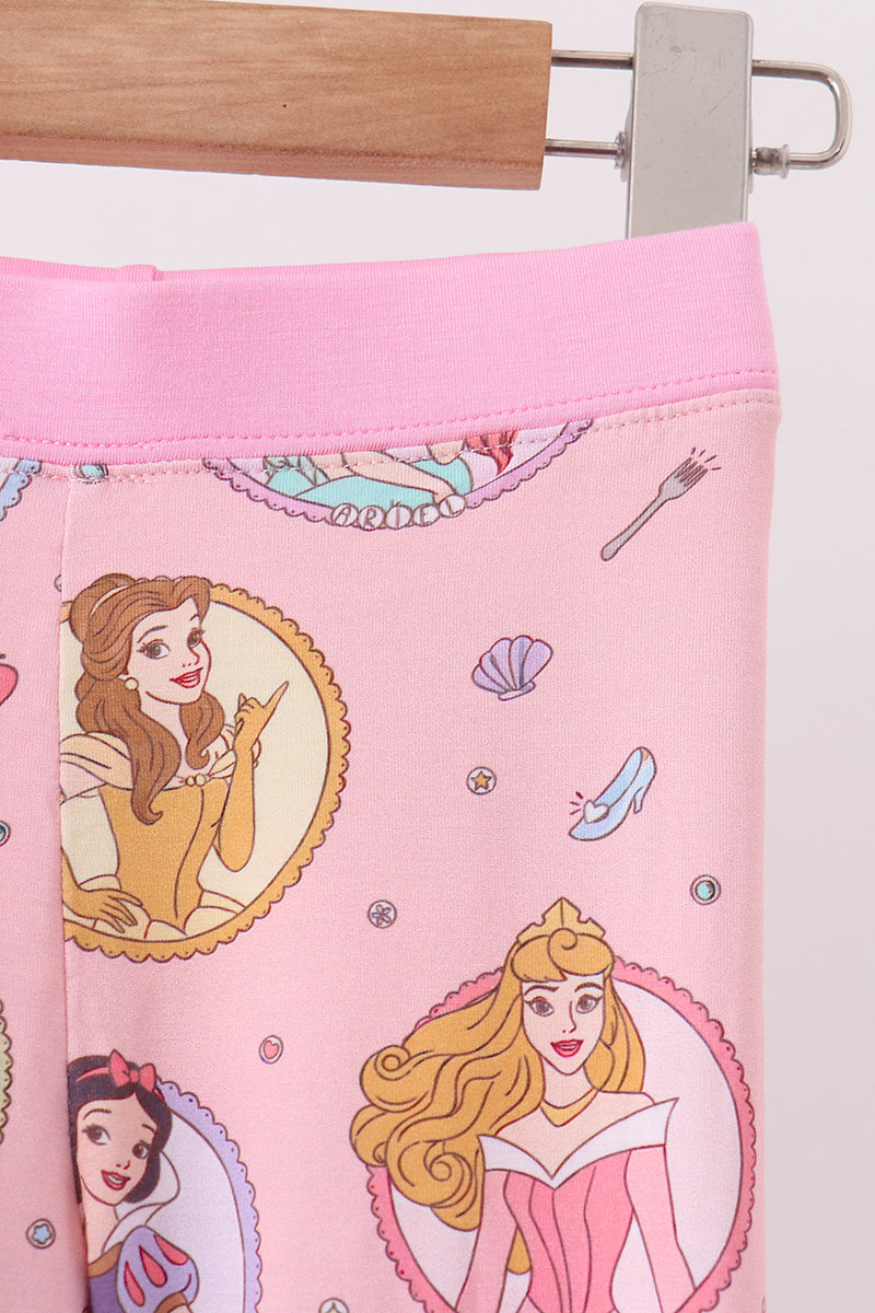 Pink Princess Bamboo Pajama Set