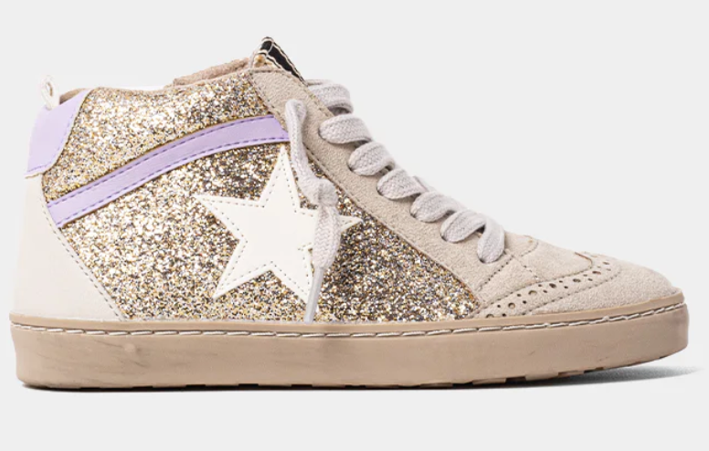 ShuShop Gold Sparkle Sneakers