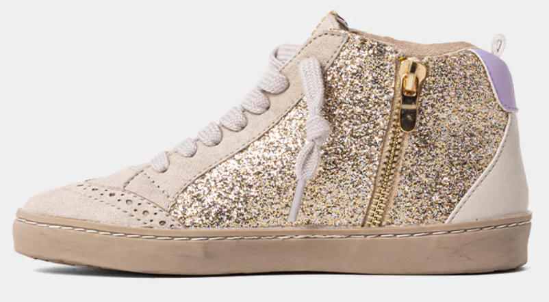 ShuShop Gold Sparkle Sneakers