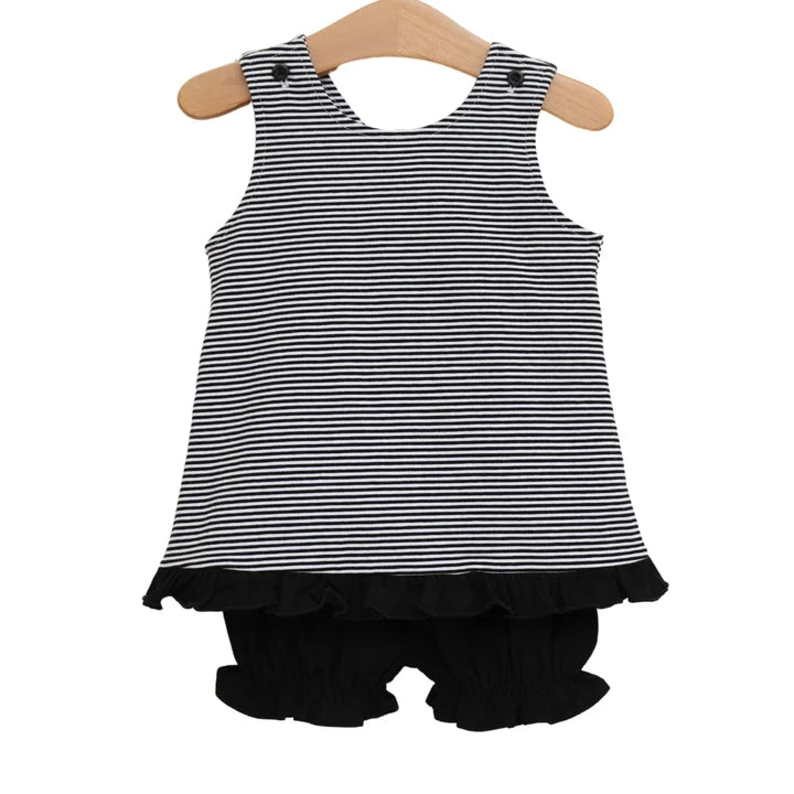 Let's Cheer! Swing Back Bloomer Set- Black