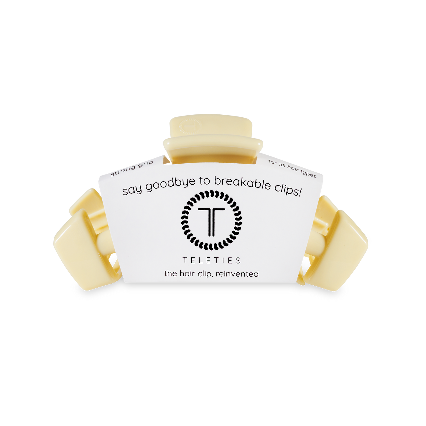 Classic Hair Clip | Medium | Butter Yellow