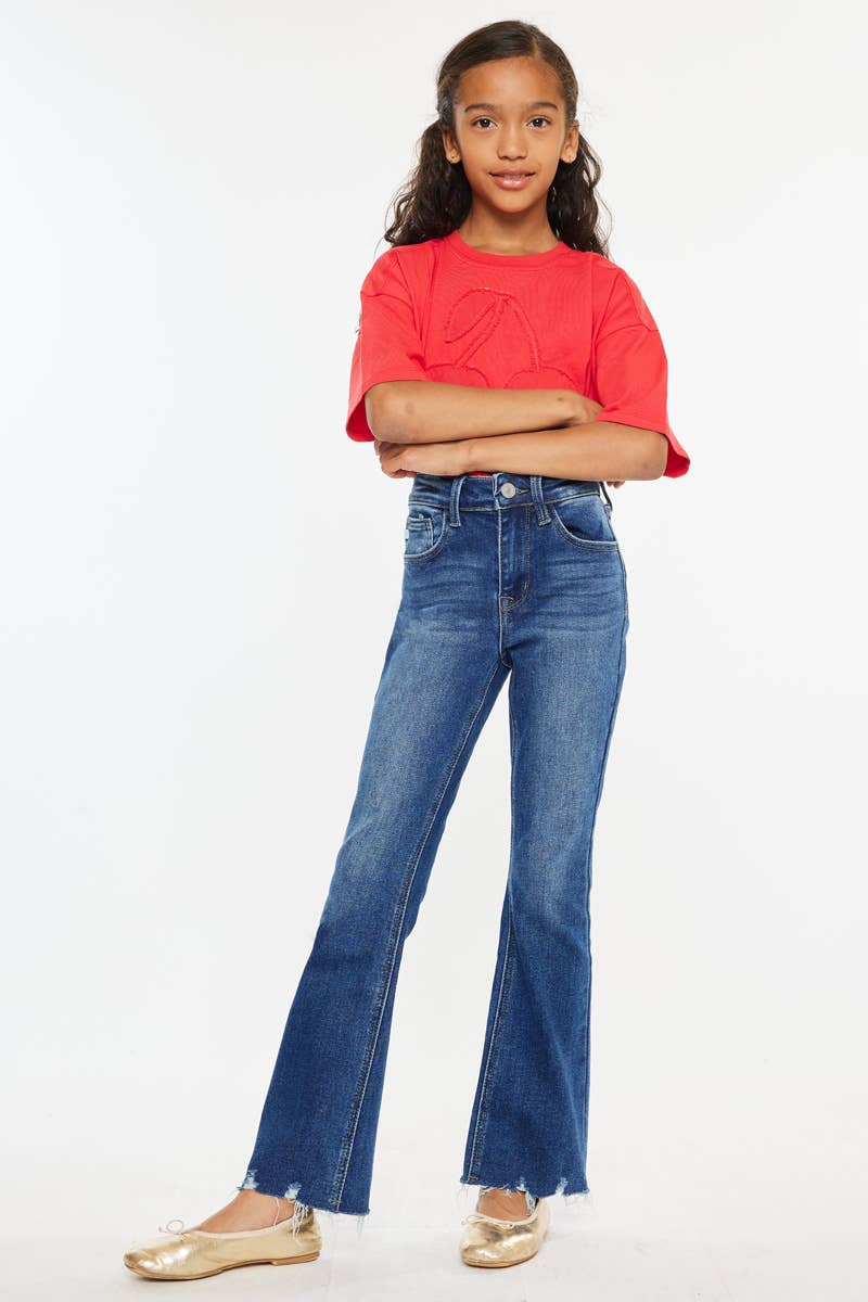 YOUTH OPEN PACK HIGH RISE BOOTCUT JEANS