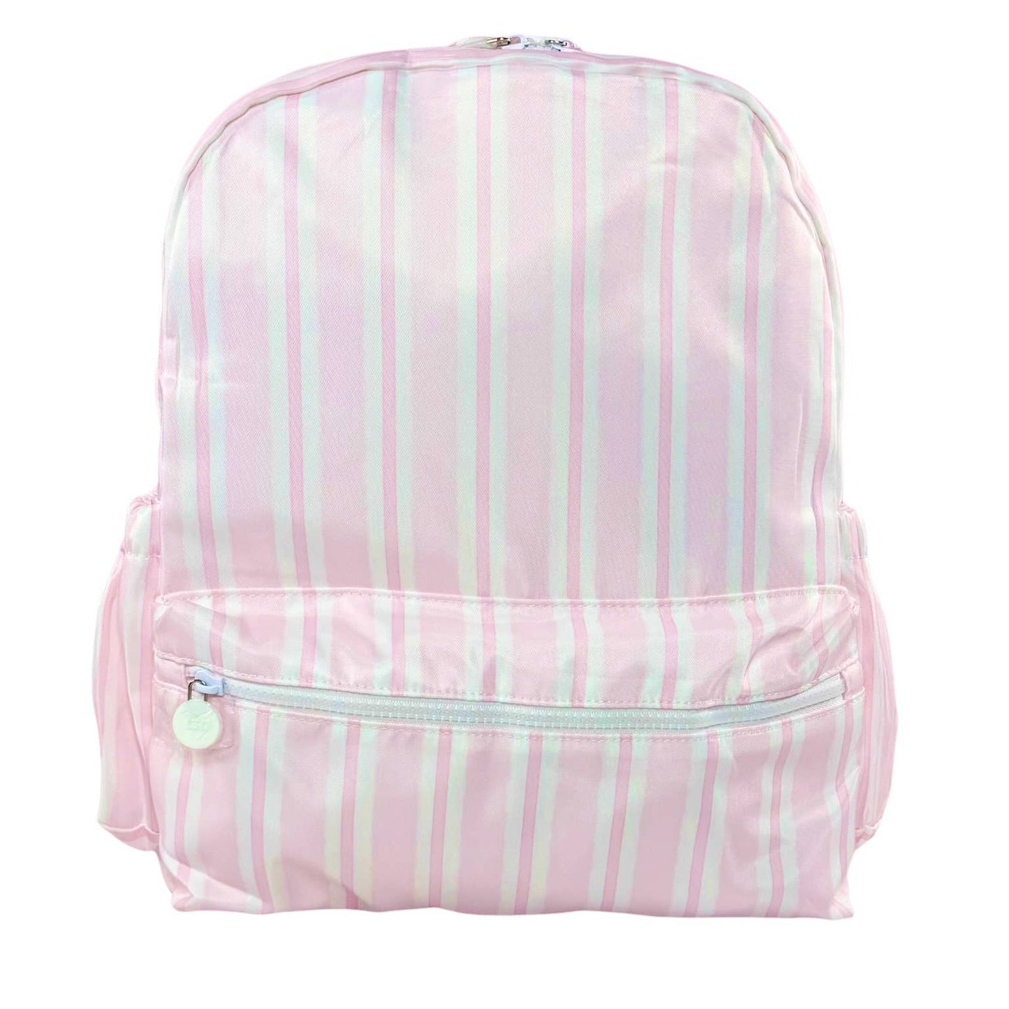 Nylon Backpack (Full Size): Light Pink Gingham