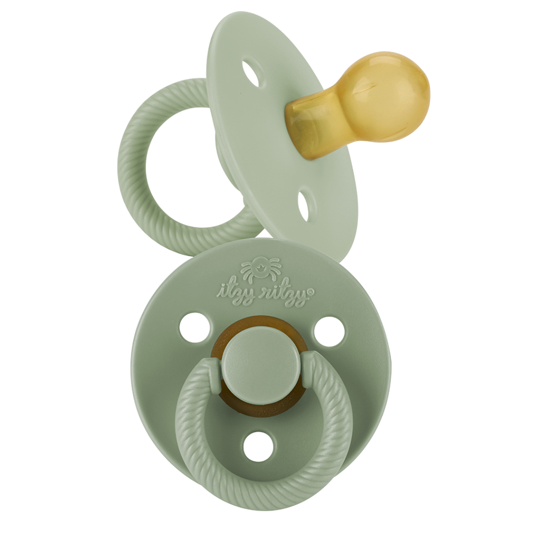 *NEW STYLES* Itzy Soother™ Natural Rubber Paci Sets: Glow 0-6 M