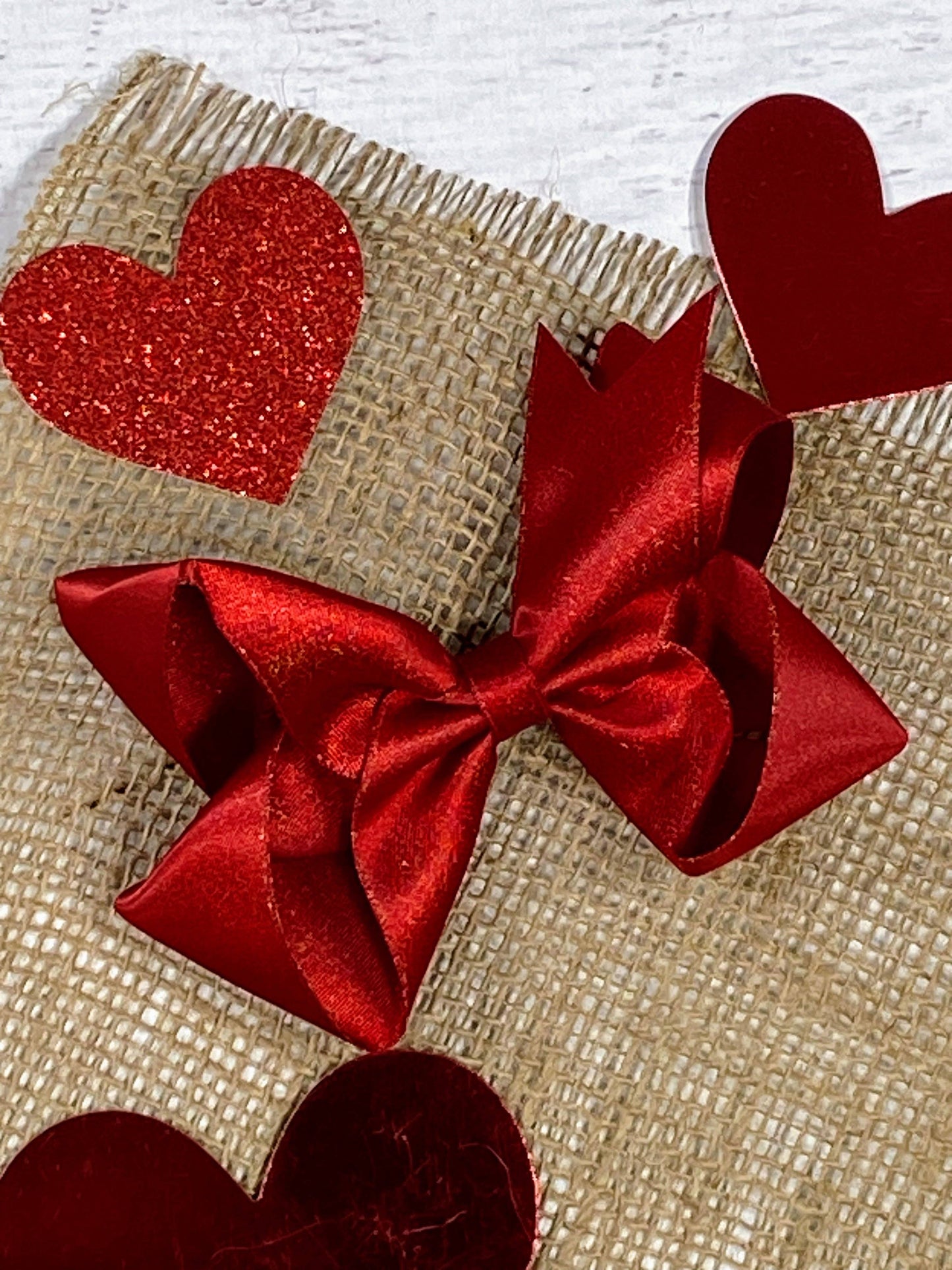 Holiday Satin Hair Bows: Gold