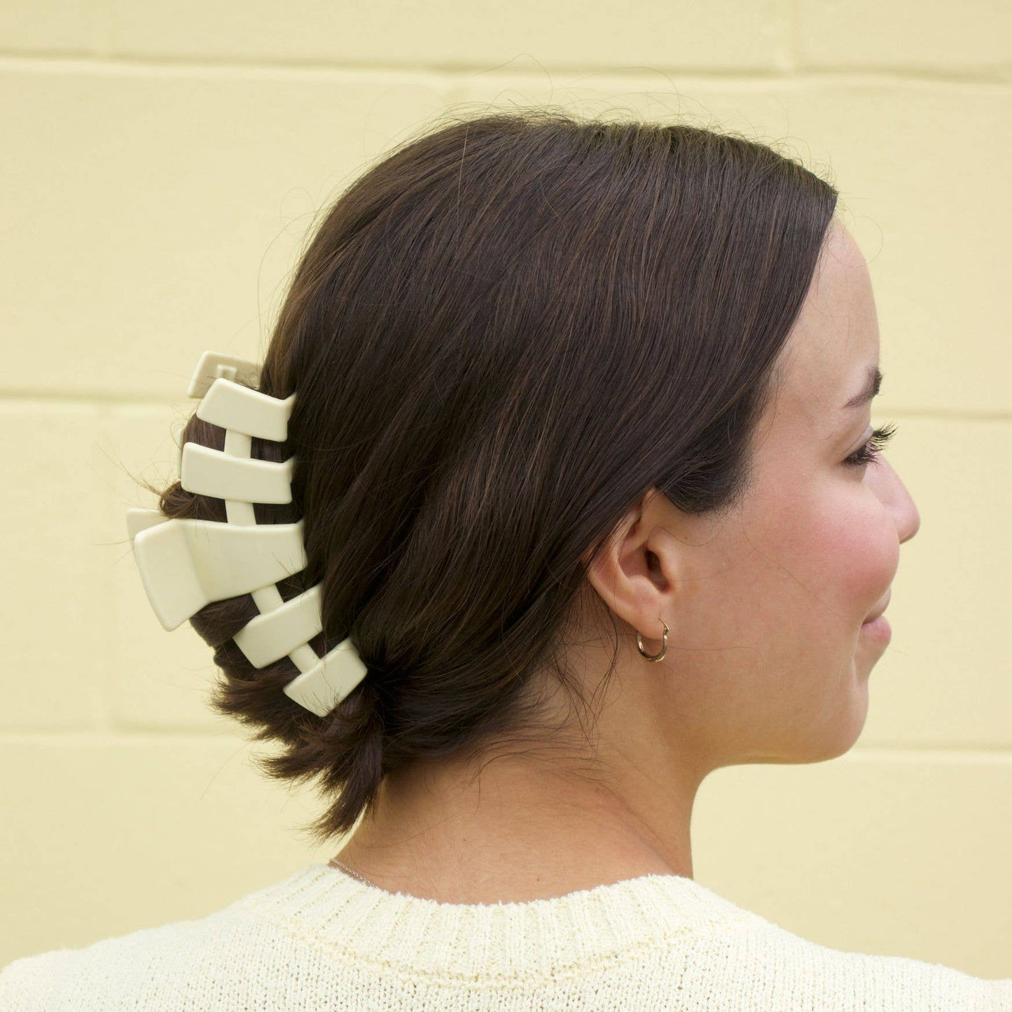 Classic Hair Clip | Large | Butter Yellow