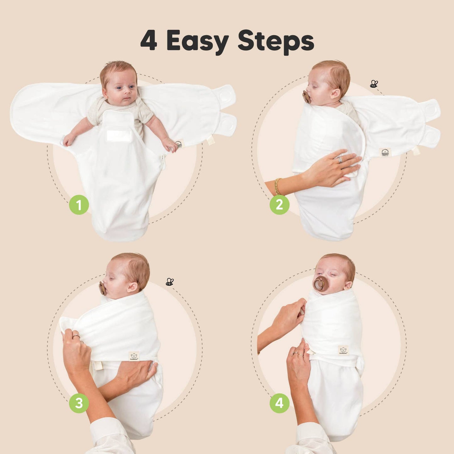 3pk Soothe Zippy Baby Swaddles 0-3 Months,Newborn Sleep Sack: Daffodil