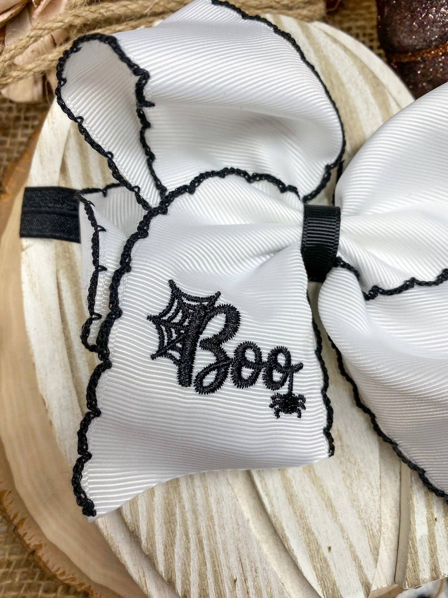 Boo Halloween Hair Bow | Clip