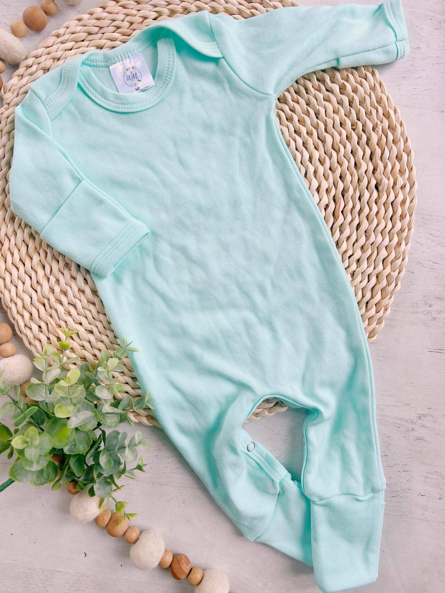 Baby Romper Blank - Solids Patterns: Light Pink
