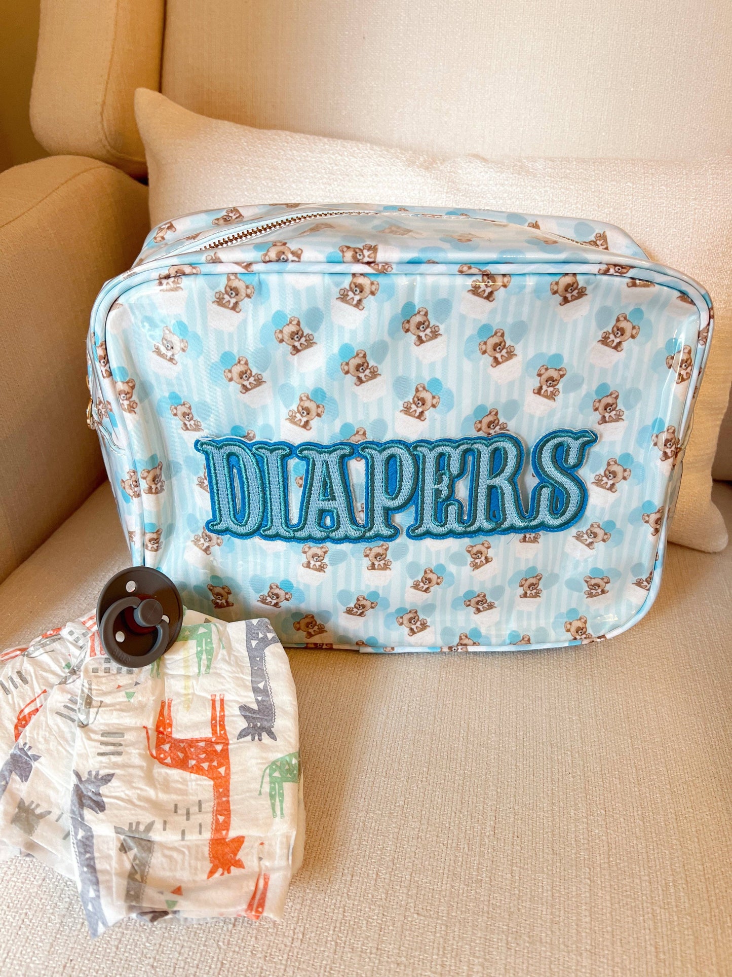 Diapers XL - Clear Coat Bag: Blue