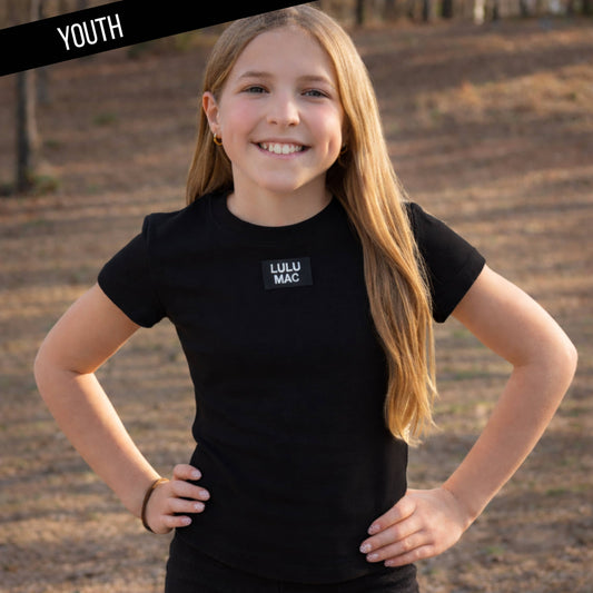 Kids Baby Doll Top - Black