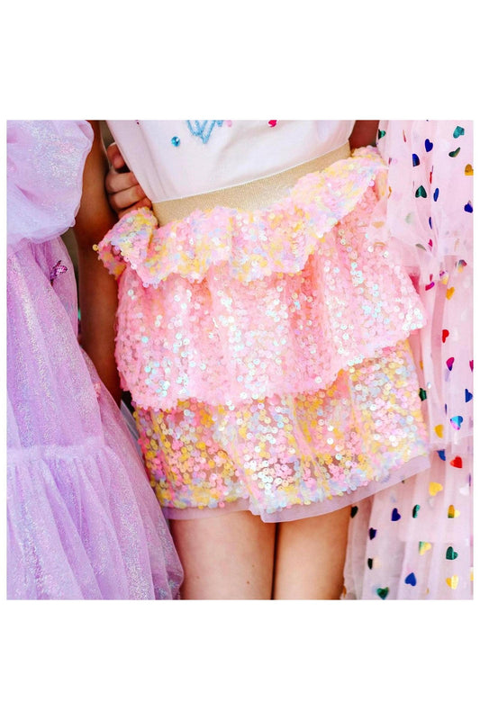 Pastel Sequins Skirt