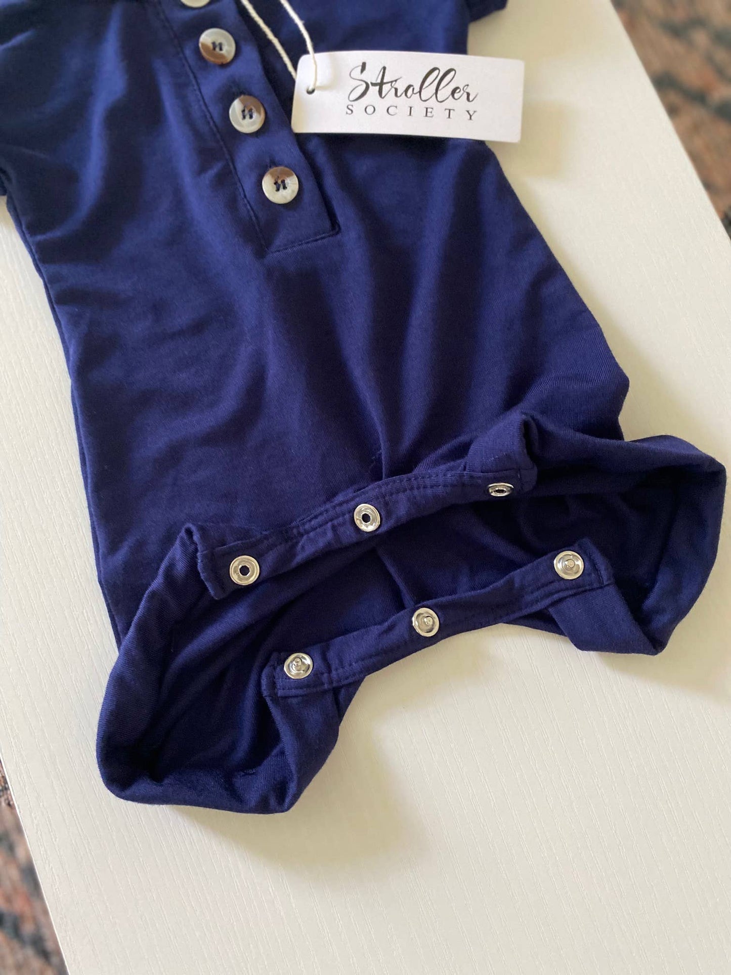 Baby Rompers - Navy Blue