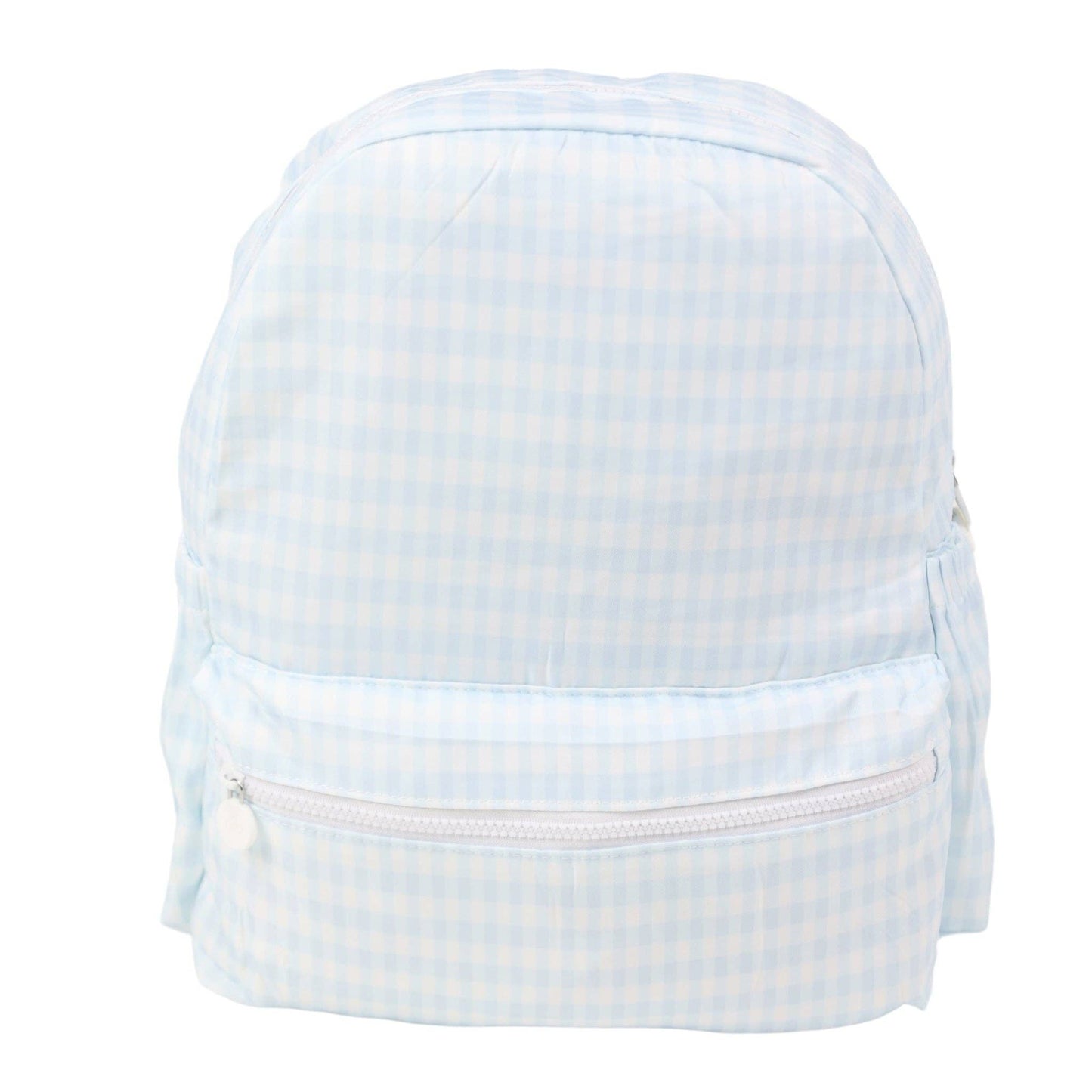 Nylon Backpack (Full Size): Light Pink Gingham