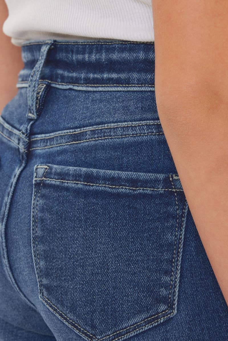 High Rise Ankle Skinny