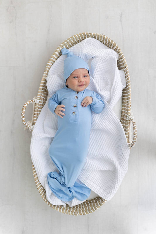 Baby Gown and Hat Sets - Baby Clothing: Baby Blue