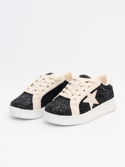 Black Sparkle Sneakers