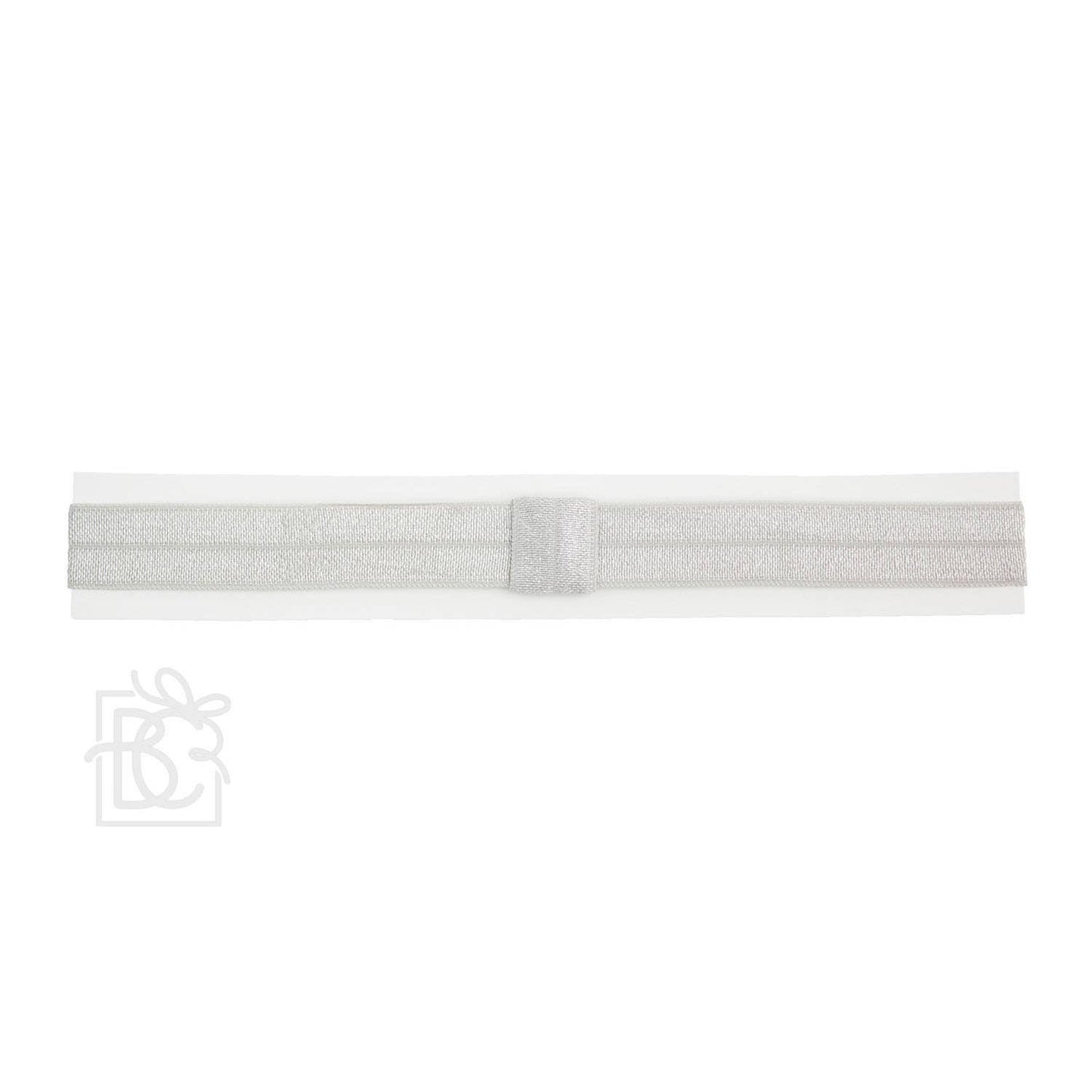 SKINNY ELASTIC HEADBAND: GREY / 0-3 Months