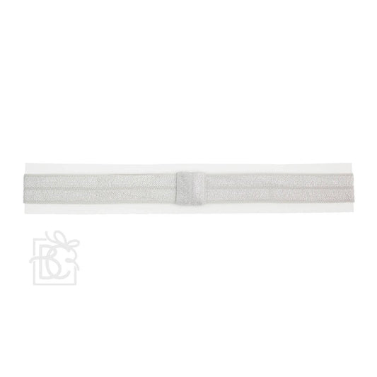SKINNY ELASTIC HEADBAND: GREY / 0-3 Months