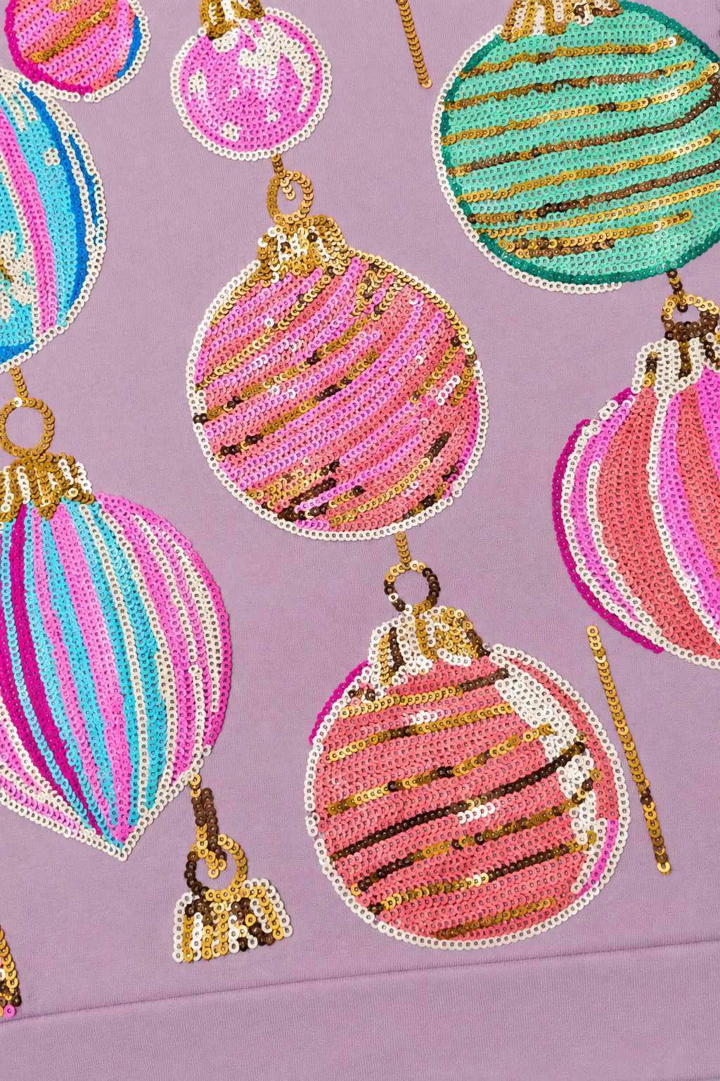 Kids' Christmas Ornaments Sequin Sweatshirt