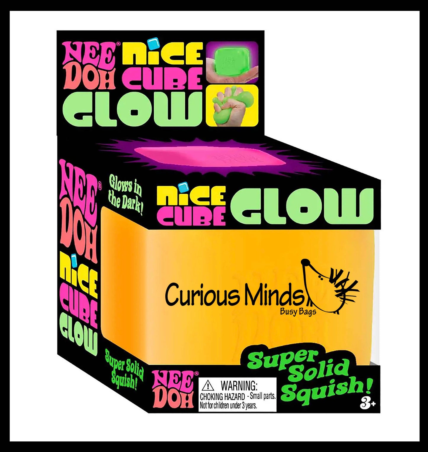 1 GLOW Nee Doh Nice Cube Ice Sugar Ball - Thick Glue/Gel