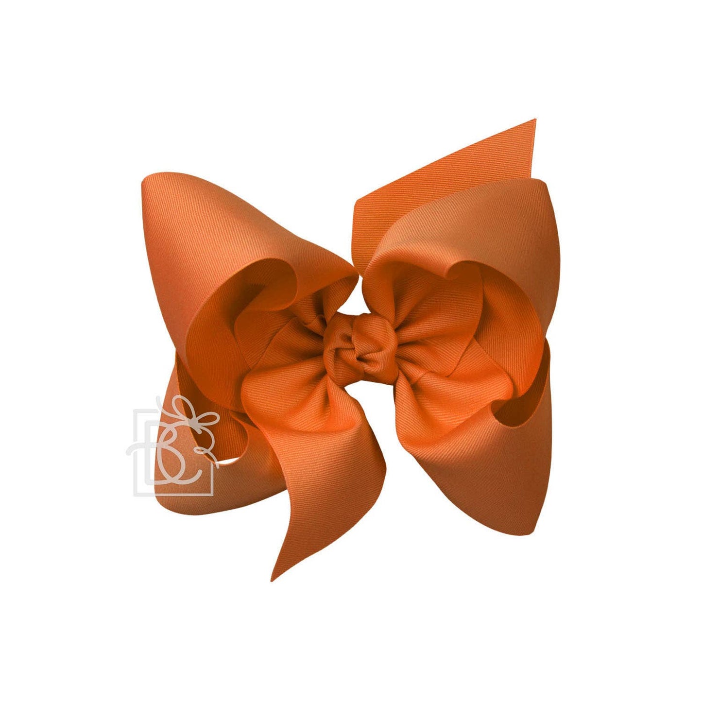SIGNATURE GROSGRAIN BOW ON CLIP: 7.5" Texas - 3" Ribbon on French Clip / GINGER