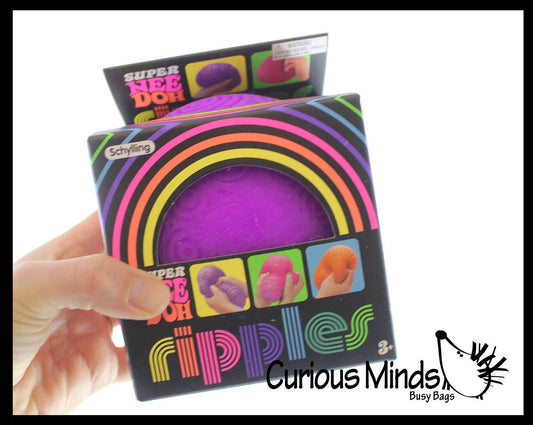 1 NeeDoh Jumbo Ripples Stress Ball Textured Squishy