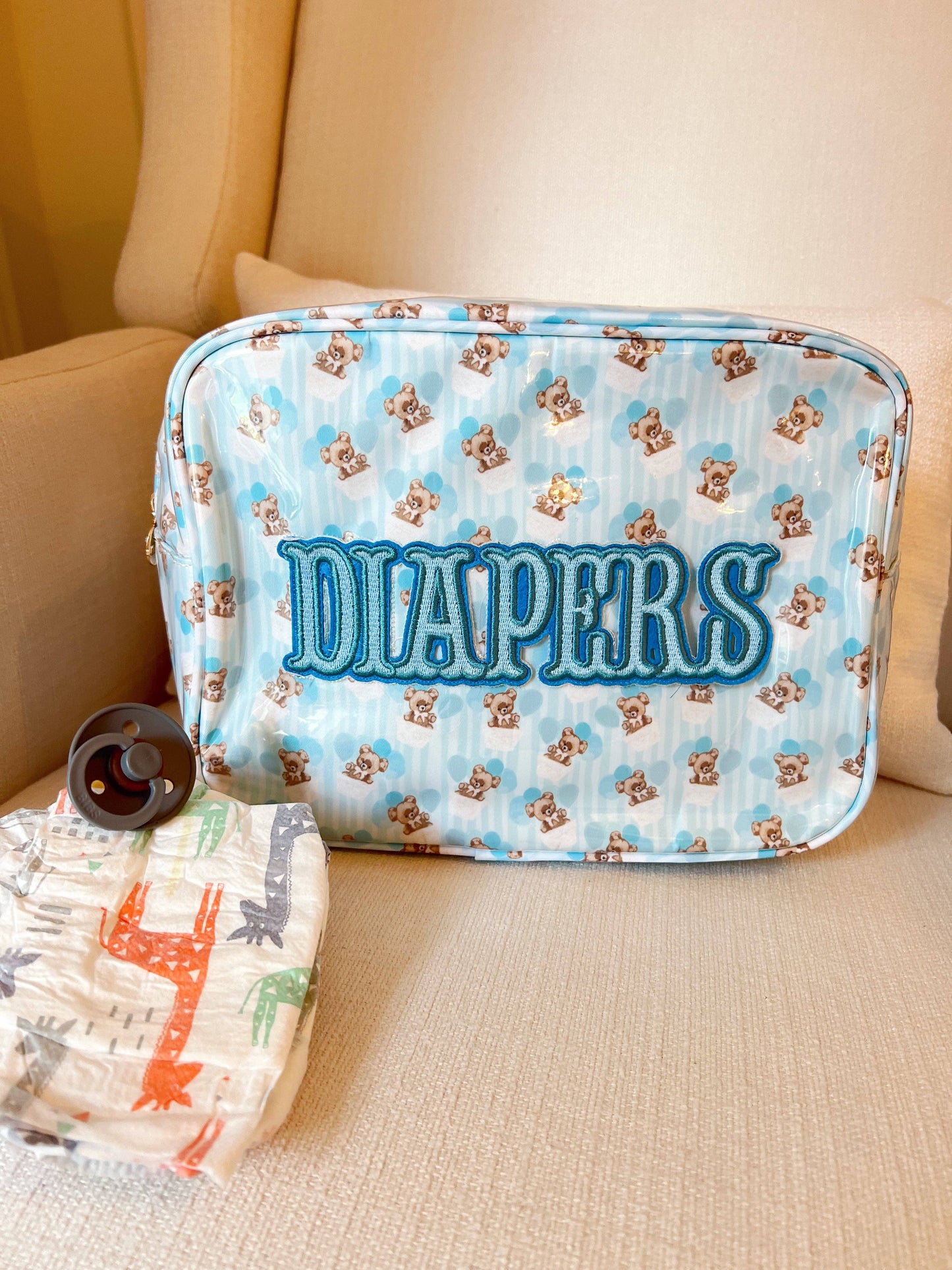 Diapers XL - Clear Coat Bag: Blue