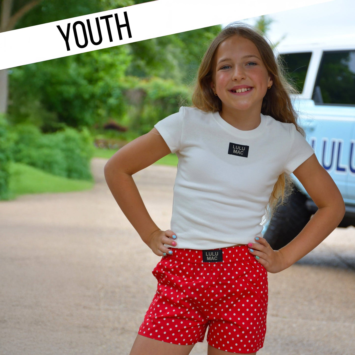 Red Mini Polka Dot KIDS SHORT